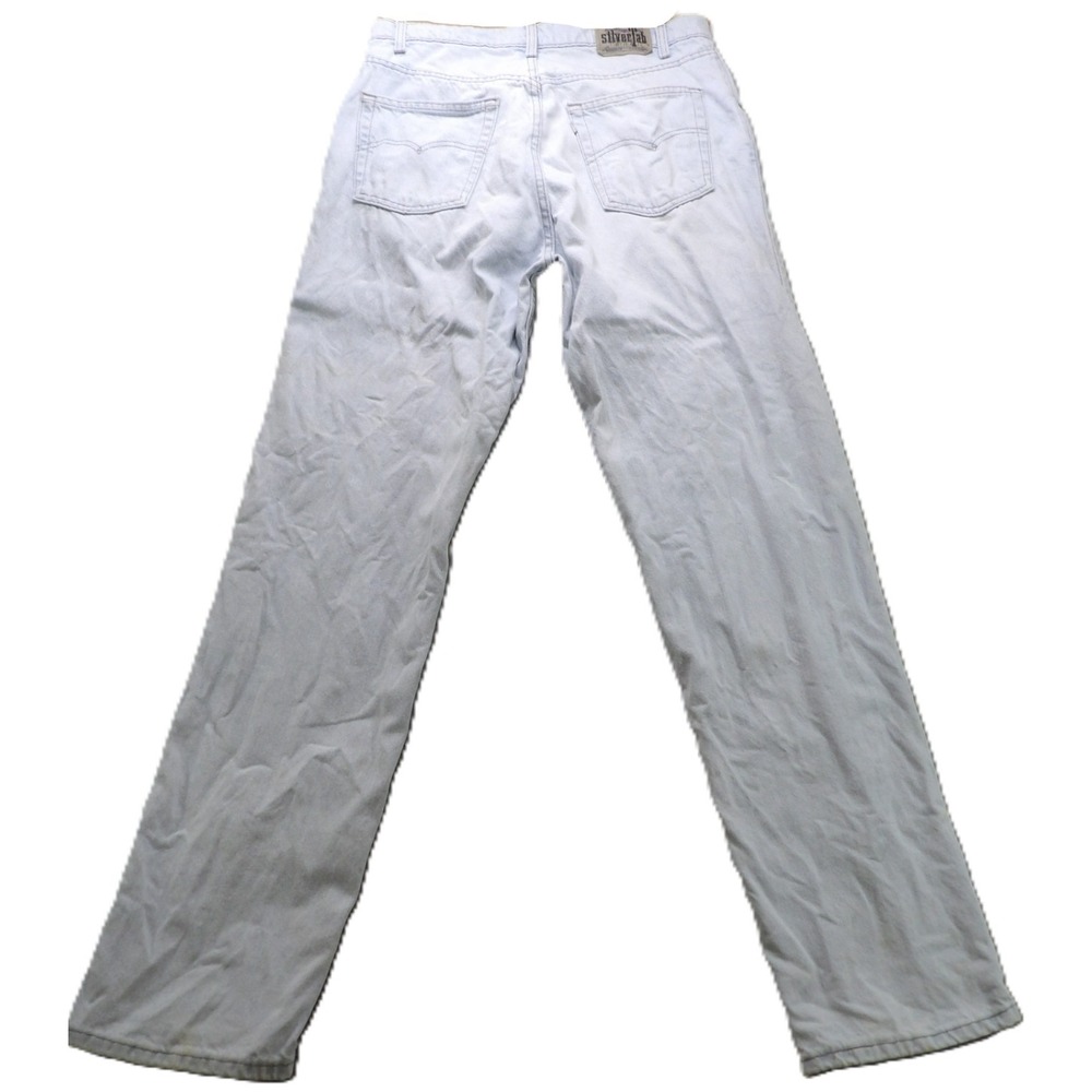 VTG 90s Levis Silver Tab Lean Jeans Men 36x34 Light Wash Made USA Cotton Casual
